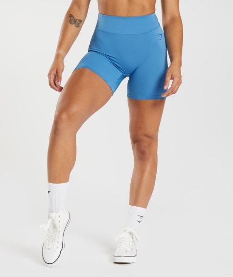 Women's Gymshark GS Power Original Tight Shorts Blue | NZ 3KTMIX